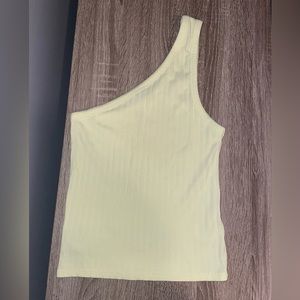 Yellow American Eagle crop top size small